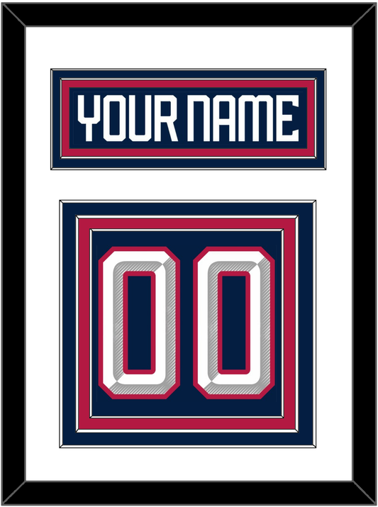 United States Men's Hockey Nameplate & Number (Back) - 2025 4 Nations Blue - Premier Tier 1