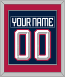 United States Men's Hockey Nameplate & Number (Back) Combined - 2025 4 Nations Blue - Single Mat 2