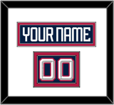 United States Men’s Hockey Nameplate & Number (Shoulder) - 2025 4 Nations Blue - Double Mat 1