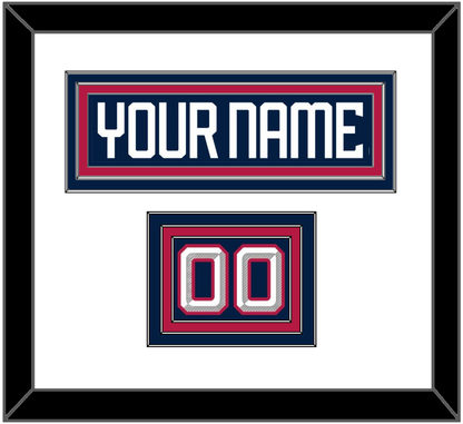 United States Men’s Hockey Nameplate & Number (Shoulder) - 2025 4 Nations Blue - Premier Tier 1