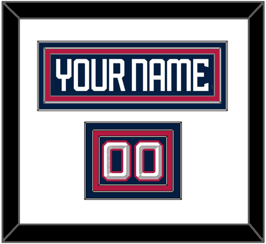 United States Men’s Hockey Nameplate & Number (Shoulder) - 2025 4 Nations Blue - Premier Tier 1