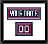 United States Men’s Hockey Nameplate & Number (Shoulder) - 2025 4 Nations Blue - Triple Mat 1