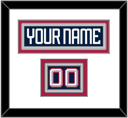 United States Men’s Hockey Nameplate & Number (Shoulder) - 2025 4 Nations Blue - Premier Tier 2