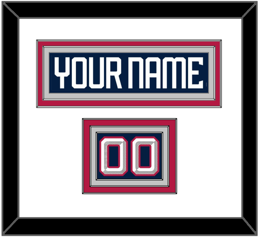 United States Men’s Hockey Nameplate & Number (Shoulder) - 2025 4 Nations Blue - Premier Tier 2