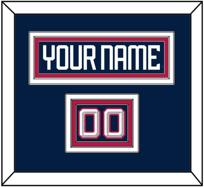 United States Men’s Hockey Nameplate & Number (Shoulder) - 2025 4 Nations Blue - Premier Tier 3