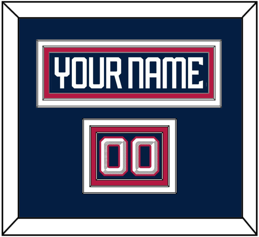 United States Men’s Hockey Nameplate & Number (Shoulder) - 2025 4 Nations Blue - Premier Tier 3