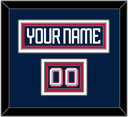 United States Men’s Hockey Nameplate & Number (Shoulder) - 2025 4 Nations Blue - Premier Tier 3