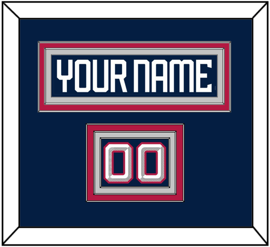 United States Men’s Hockey Nameplate & Number (Shoulder) - 2025 4 Nations Blue - Premier Tier 4