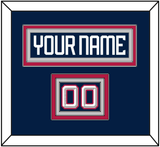 United States Men’s Hockey Nameplate & Number (Shoulder) - 2025 4 Nations Blue - Triple Mat 4