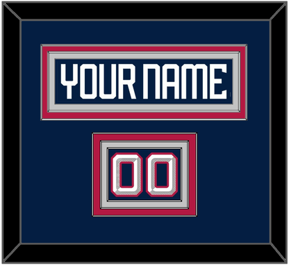 United States Men’s Hockey Nameplate & Number (Shoulder) - 2025 4 Nations Blue - Premier Tier 4