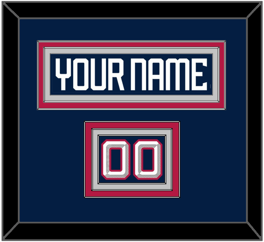 United States Men’s Hockey Nameplate & Number (Shoulder) - 2025 4 Nations Blue - Premier Tier 4