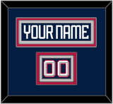 United States Men’s Hockey Nameplate & Number (Shoulder) - 2025 4 Nations Blue - Triple Mat 4