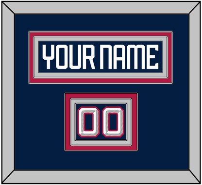 United States Men’s Hockey Nameplate & Number (Shoulder) - 2025 4 Nations Blue - Premier Tier 4