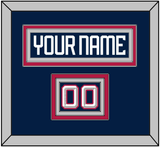 United States Men’s Hockey Nameplate & Number (Shoulder) - 2025 4 Nations Blue - Triple Mat 4