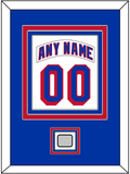 New York Nameplate & Number (Back) Combined, With 1994 Stanley Cup Finals Patch - Home White (1990-2004) - Triple Mat 2