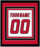 Carolina Nameplate & Number (Back) Combined - Home/Road White (2000-2007) - Triple Mat 2