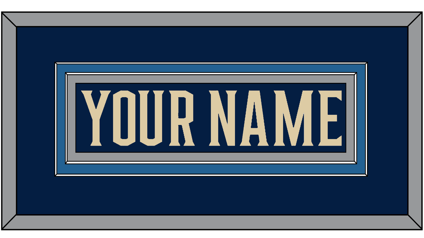 Columbus Nameplate - Alternate Navy Blue - Signature Tier 2