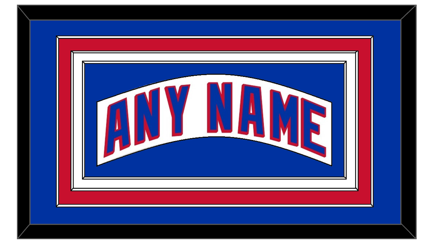 New York Nameplate - Road White (2004-2017) - Premier Tier 2