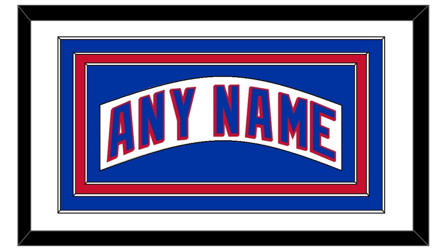 New York Nameplate - Road White (2004-2017) - Premier Tier 1