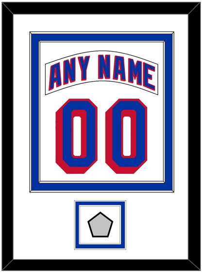 New York Nameplate & Number (Back) Combined, With 1994 Stanley Cup Finals Patch - Home White (1990-2004) - Signature Tier 1