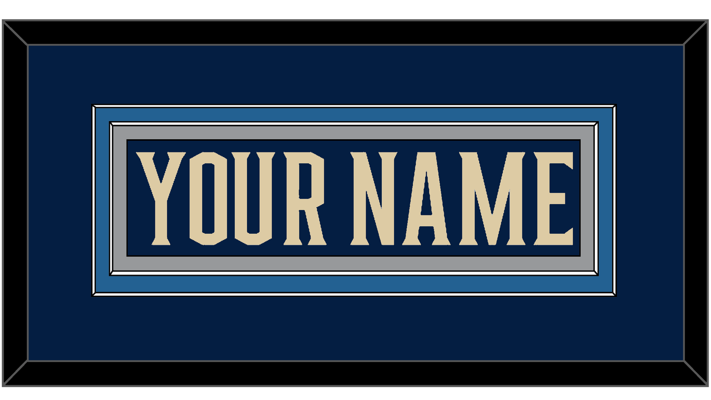 Columbus Nameplate - Alternate Navy Blue - Signature Tier 2