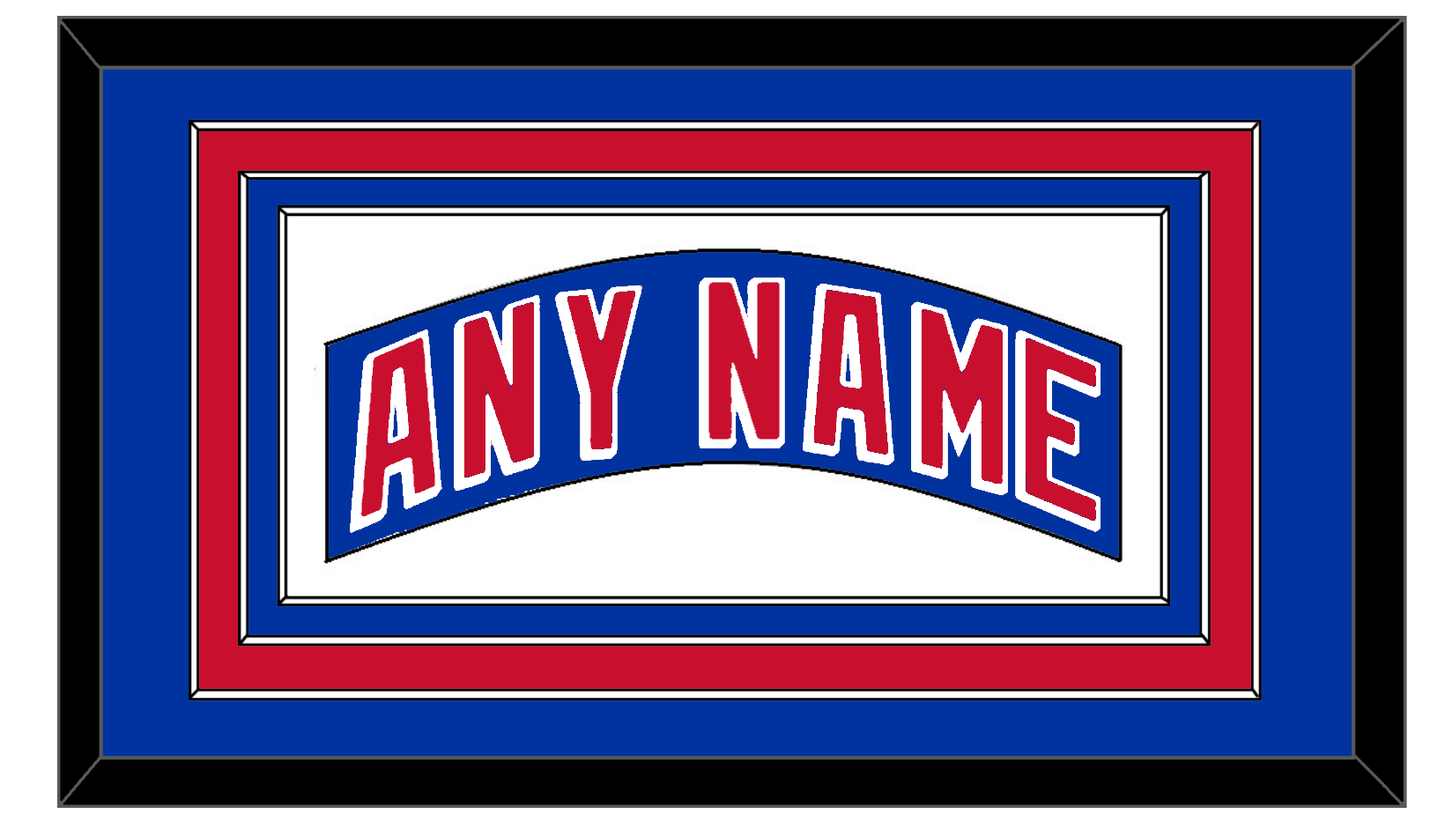 New York Nameplate - Home Blue (2004-2017) - Premier Tier 2