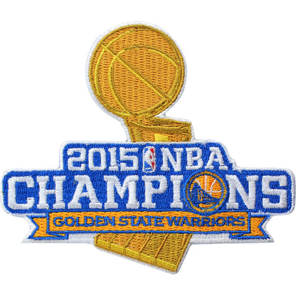 Golden State Name & Number With 4 Champions Patches - White Association - Premier Tier 3