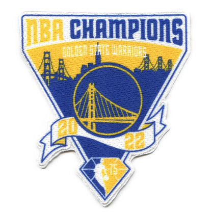 Golden State Name & Number With 4 Champions Patches - White Association - Premier Tier 3