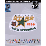 Dallas Nameplate & Number (Back) With Stanley Cup Champions Patch - Home White (1994-1999) - Double Mat 1