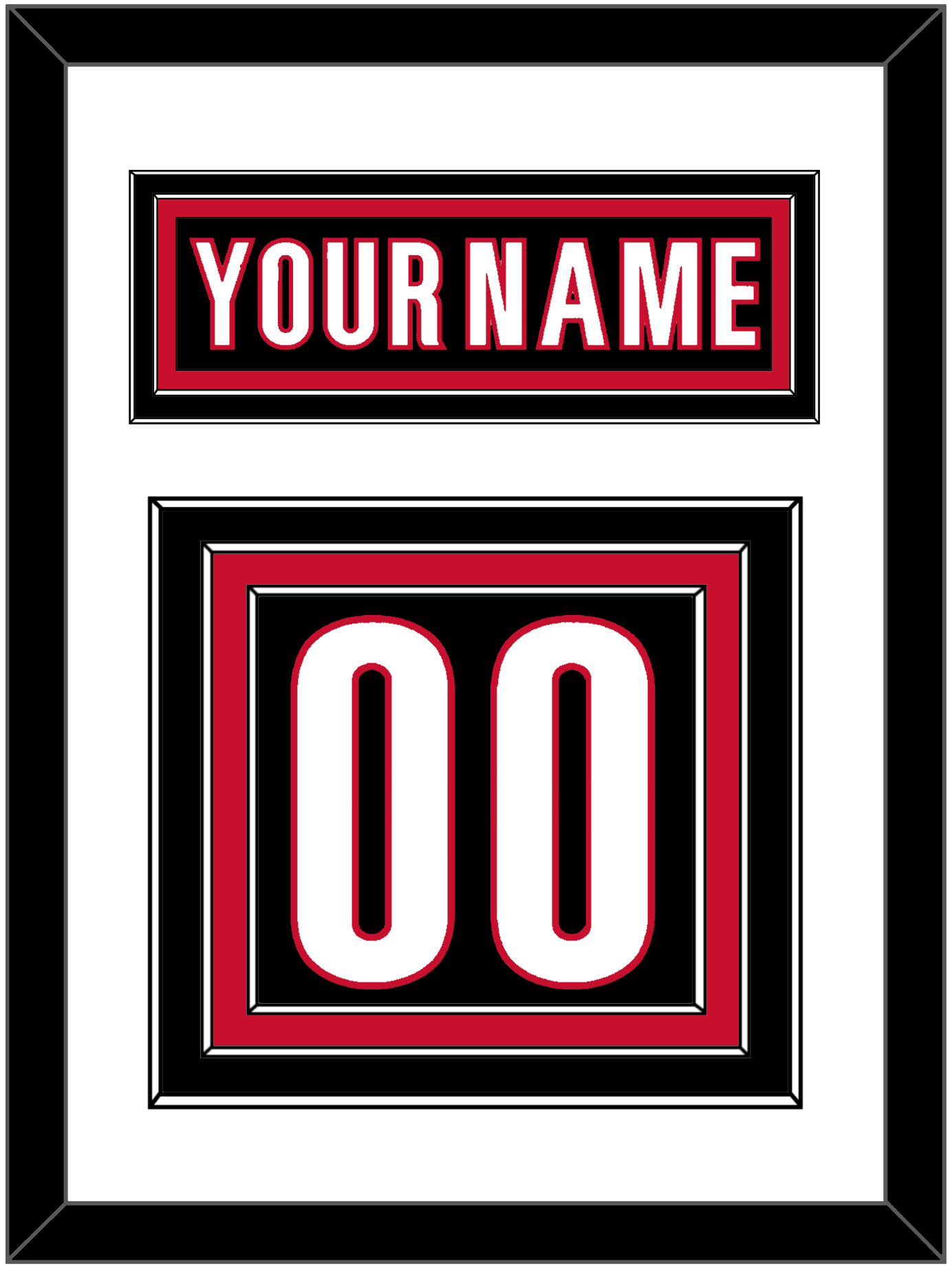 Carolina Legacy Nameplate & Full-Size Number - Split