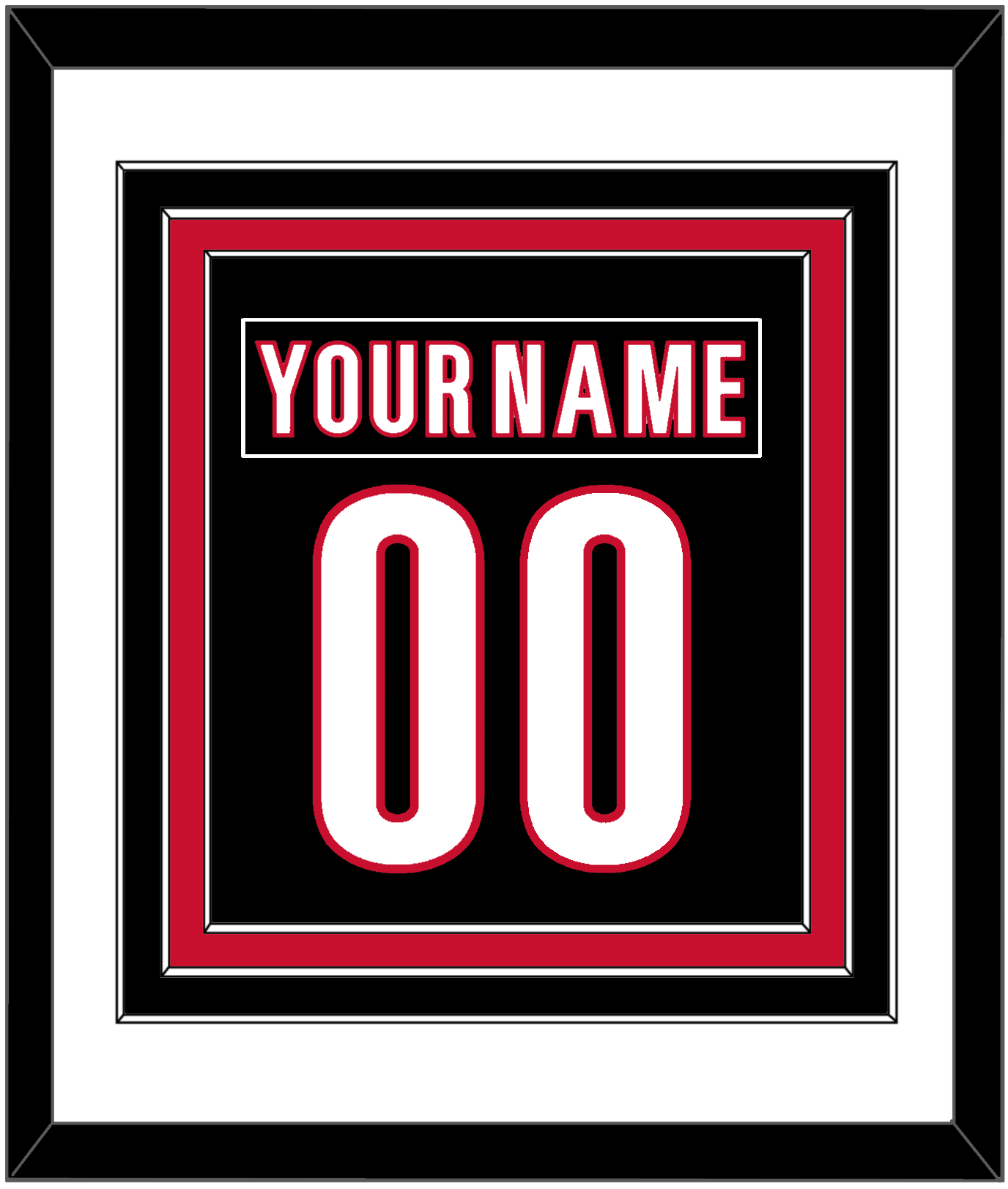 Carolina Nameplate & Full-Size Number - Combined