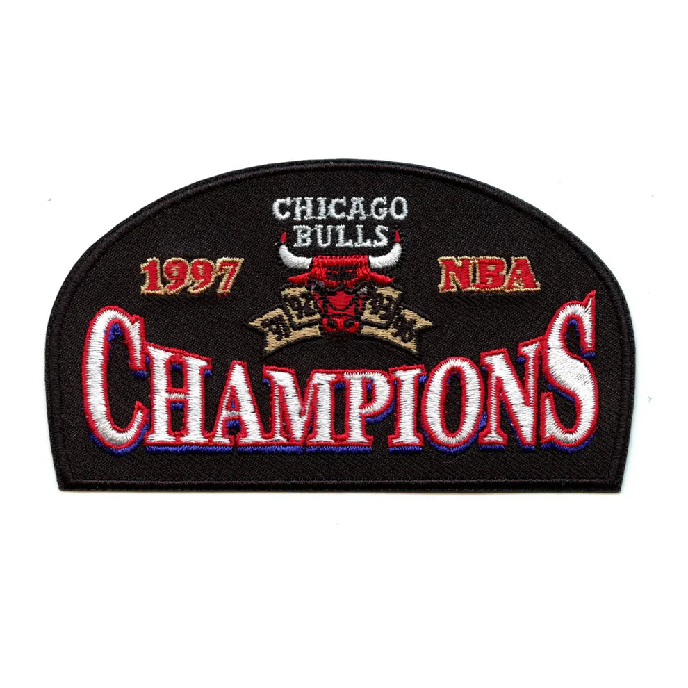 Chicago Name & Number With 2 Champions Patches - Road Red (1986-2017) - Signature Tier 1