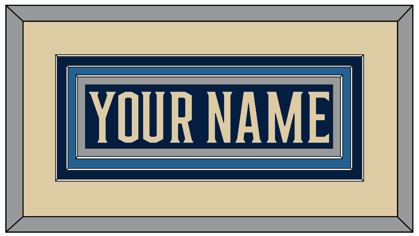 Columbus Nameplate - Alternate Navy Blue - Premier Tier 2