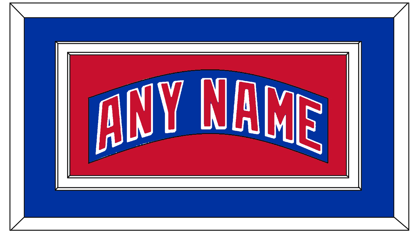 New York Nameplate - Home Blue (2004-2017) - Signature Tier 2