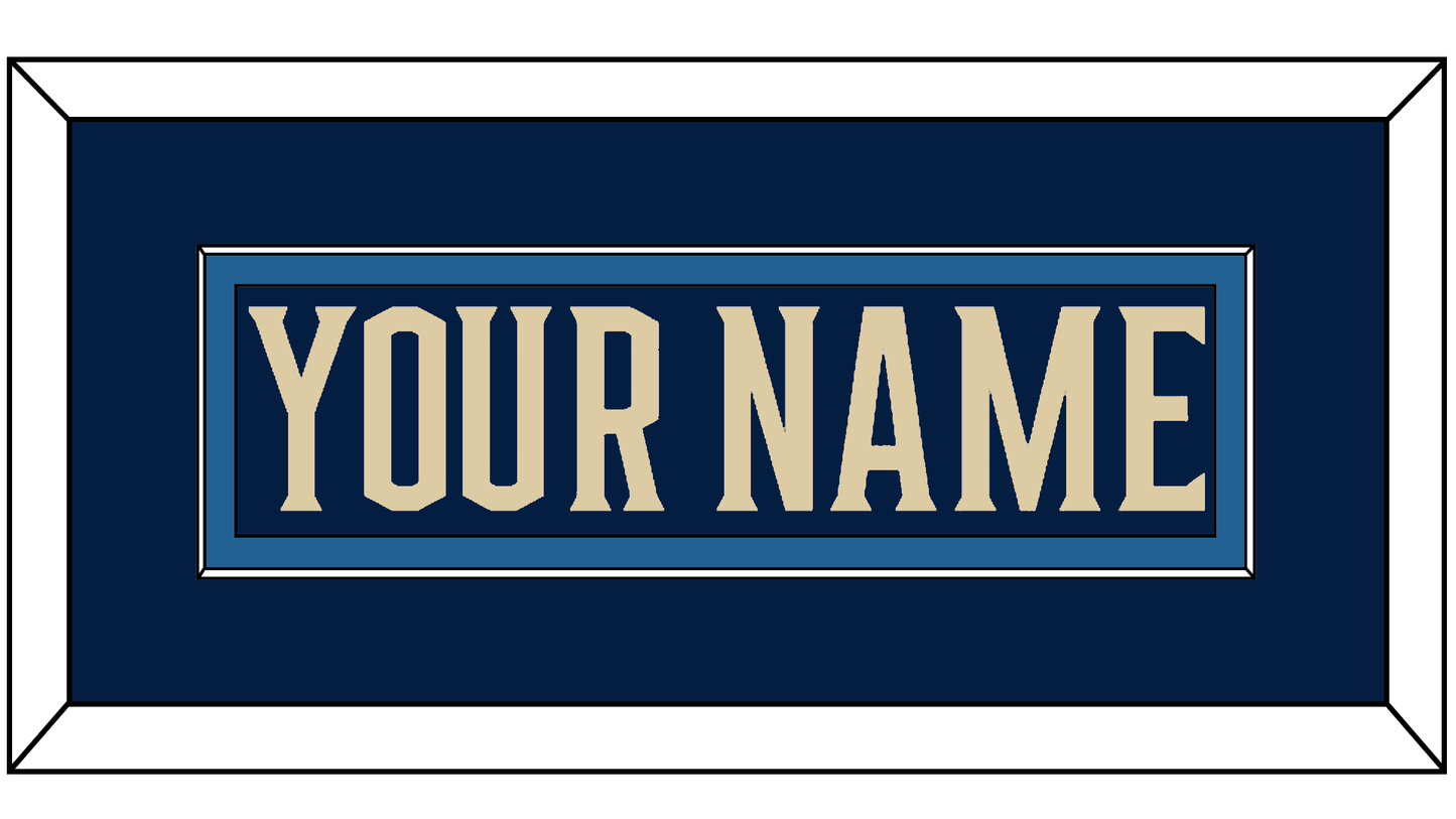 Columbus Nameplate - Alternate Navy Blue - Essential Tier 2