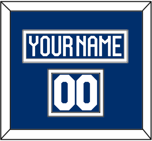 Finland Men’s Hockey Nameplate & Number (Shoulder) - 2022 IIHF Road Blue - Signature Tier 1