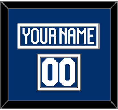 Finland Men’s Hockey Nameplate & Number (Shoulder) - 2022 IIHF Road Blue - Signature Tier 1