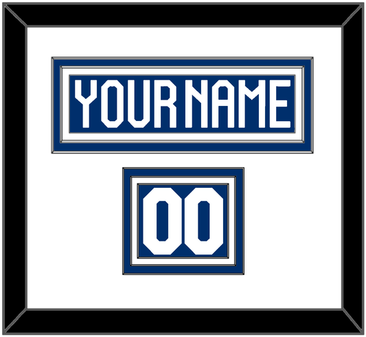 Finland Men’s Hockey Nameplate & Number (Shoulder) - 2022 IIHF Road Blue - Premier Tier 2