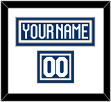 Finland Men’s Hockey Nameplate & Number (Shoulder) - 2022 IIHF Road Blue - Triple Mat 2
