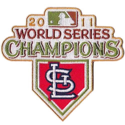 St. Louis Name & 2 World Series Champions Patches - Home White (2006-2012) - Premier Tier 4