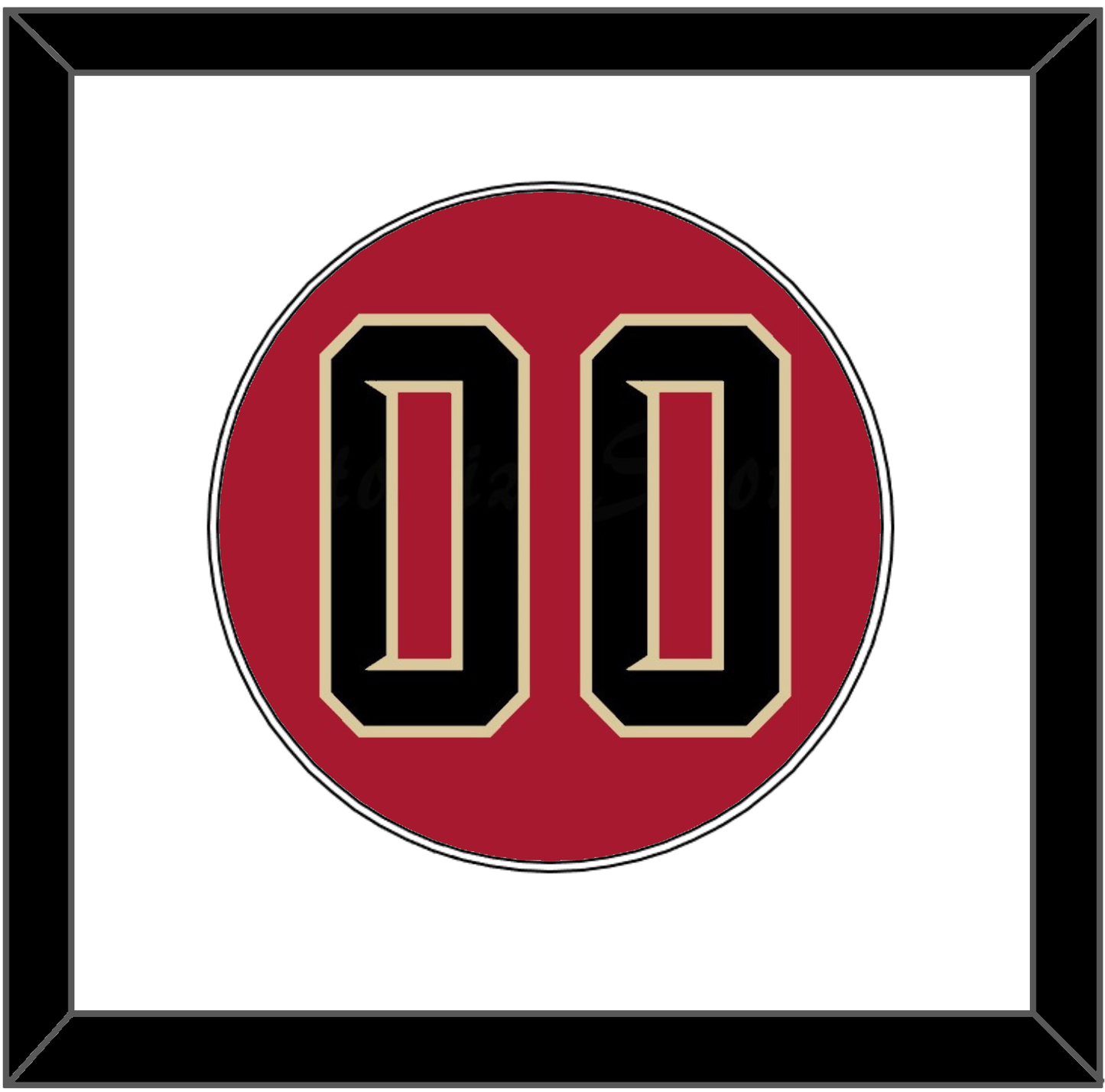 Arizona Number - Alternate Red (2020-2023) - Essential Tier 1