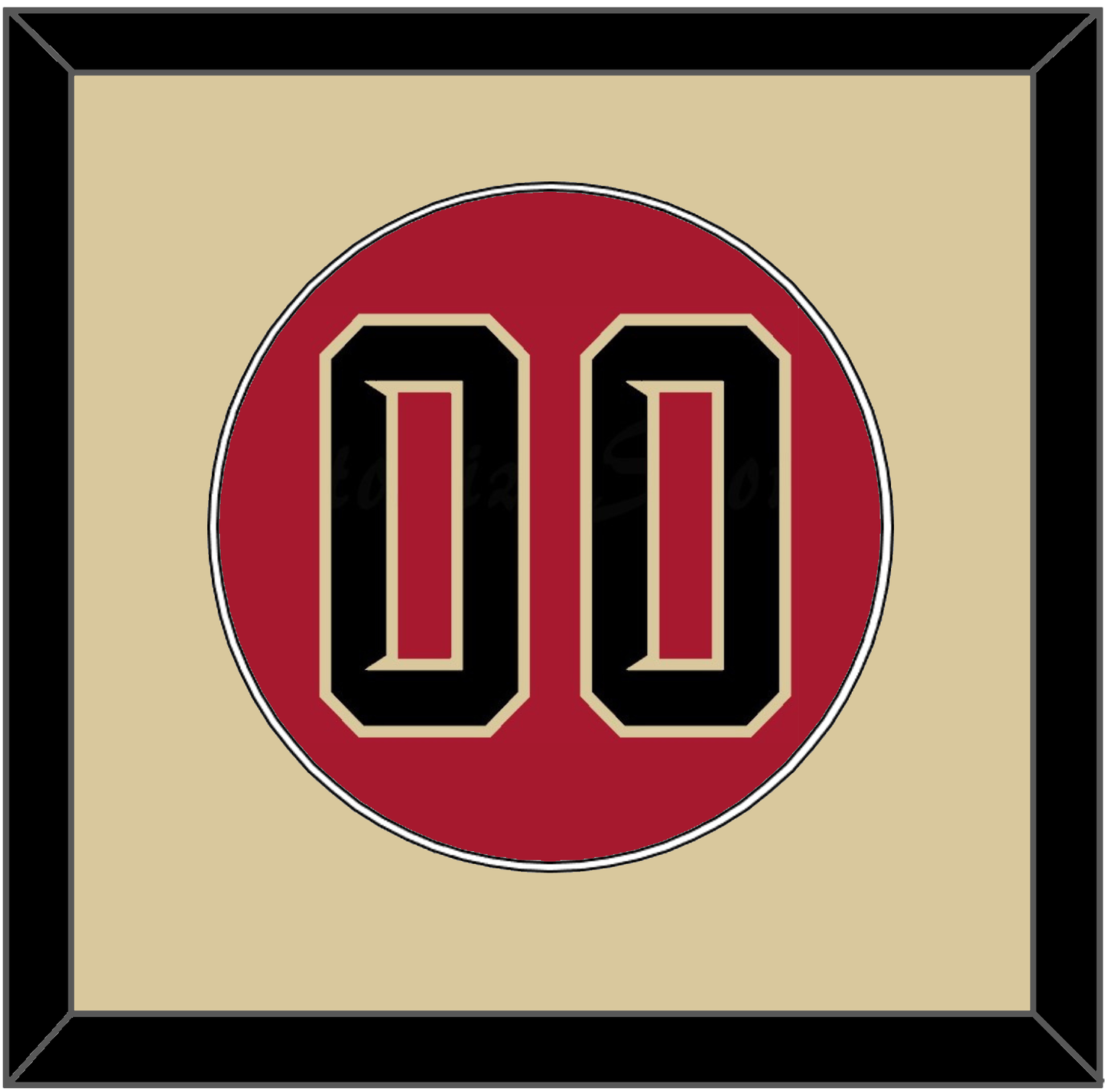Arizona Number - Alternate Red (2020-2023) - Essential Tier 2