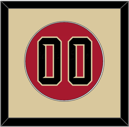 Arizona Number - Alternate Red (2020-2023) - Essential Tier 2