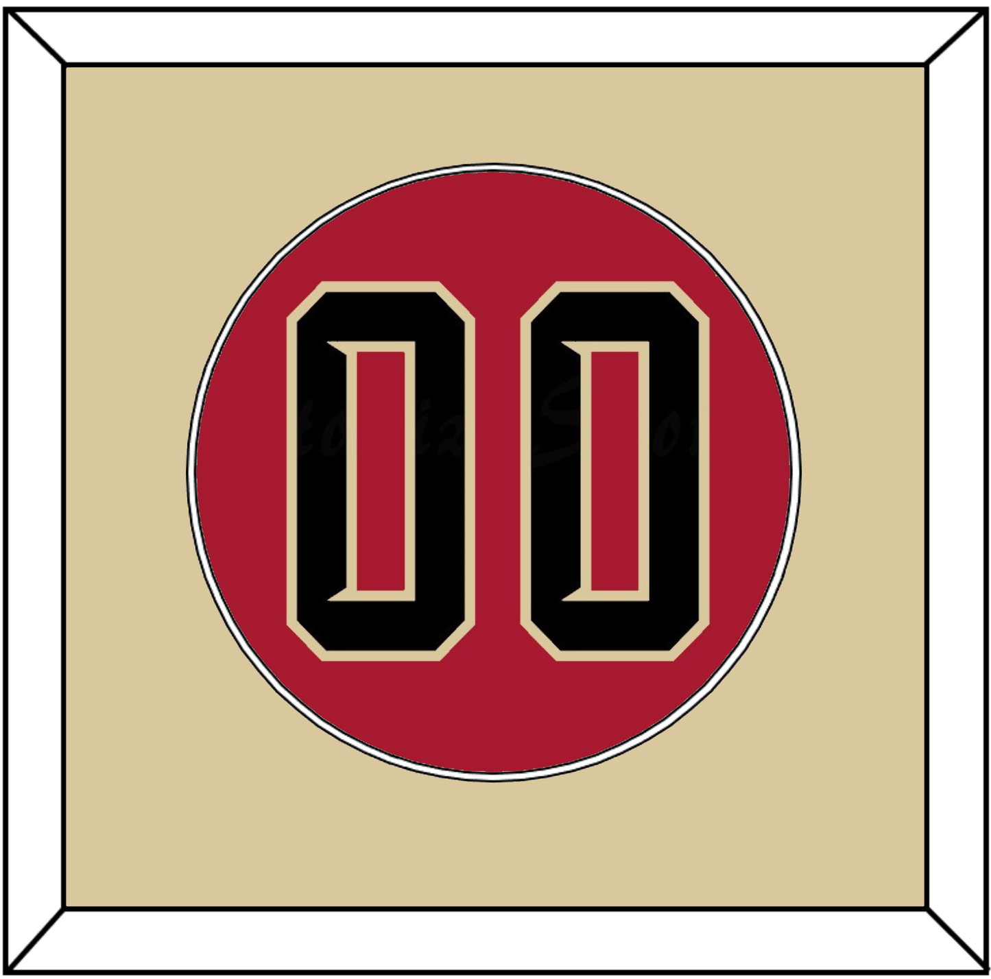 Arizona Number - Alternate Red (2020-2023) - Essential Tier 2