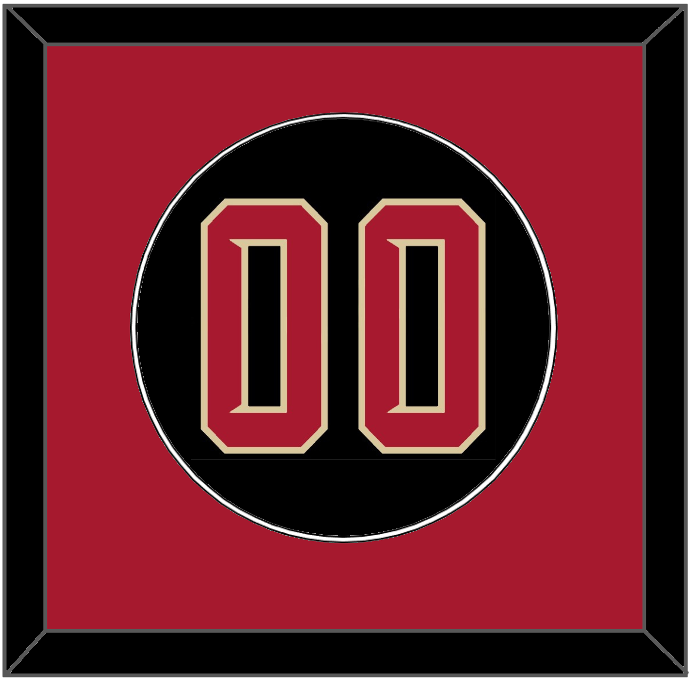 Arizona Number - Alternate Black (2020-2023) - Essential Tier 2