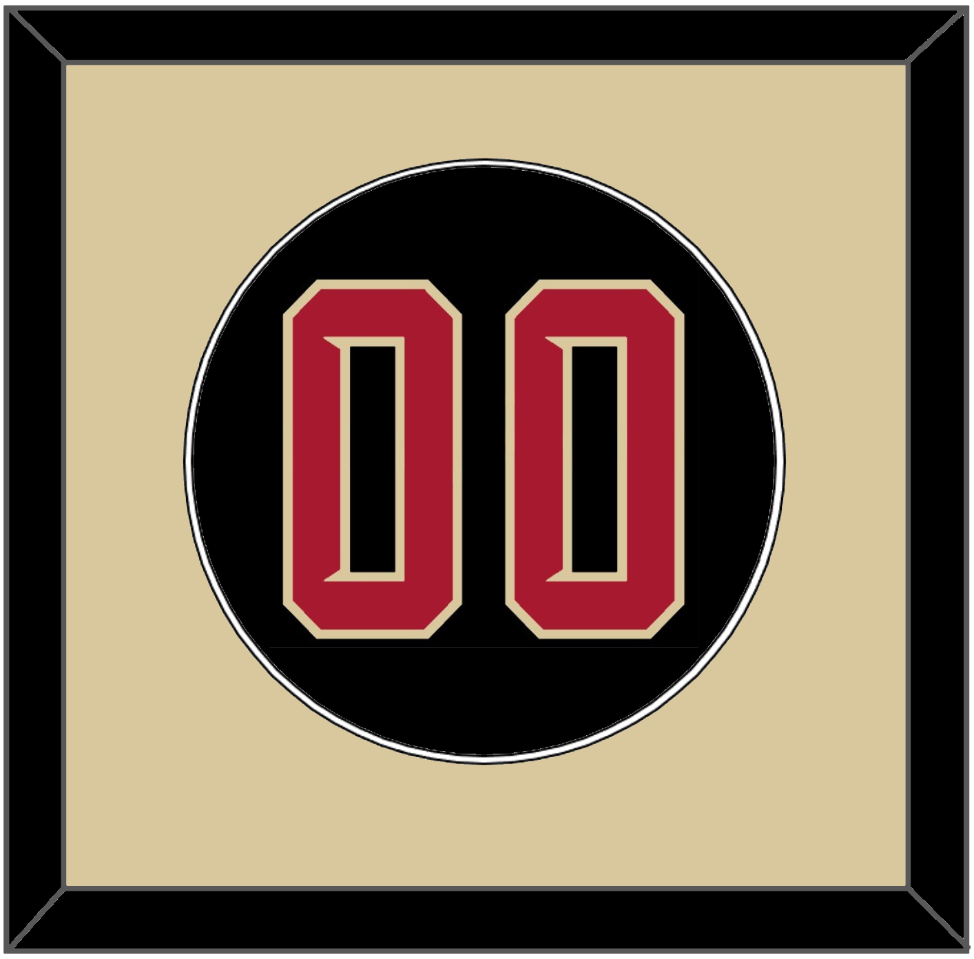 Arizona Number - Alternate Black (2020-2023) - Essential Tier 3