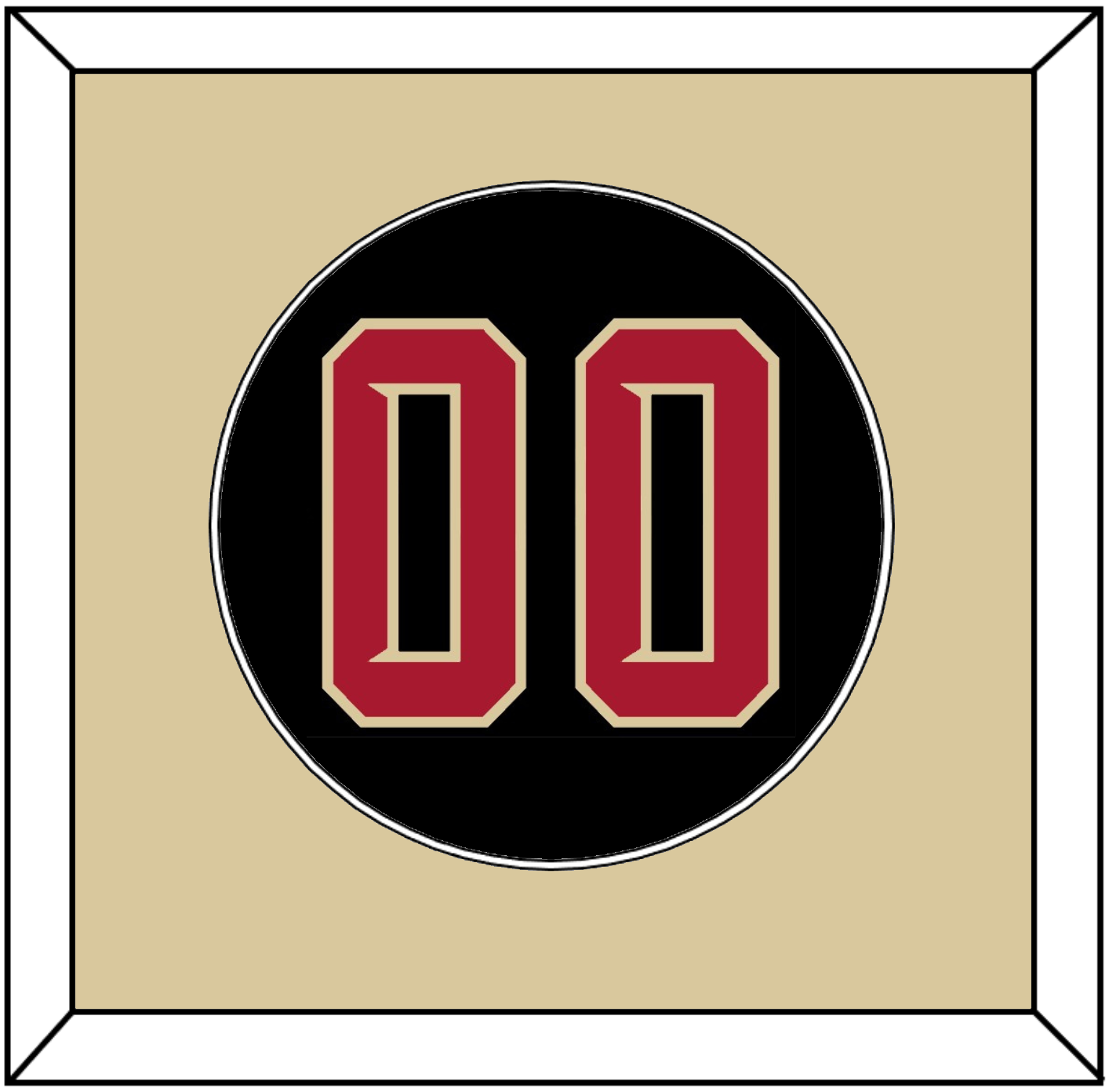 Arizona Number - Alternate Black (2020-2023) - Essential Tier 3