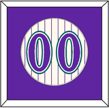 Arizona Number - Home Off-White Pinstripes (2001-2006) - Single Mat 1