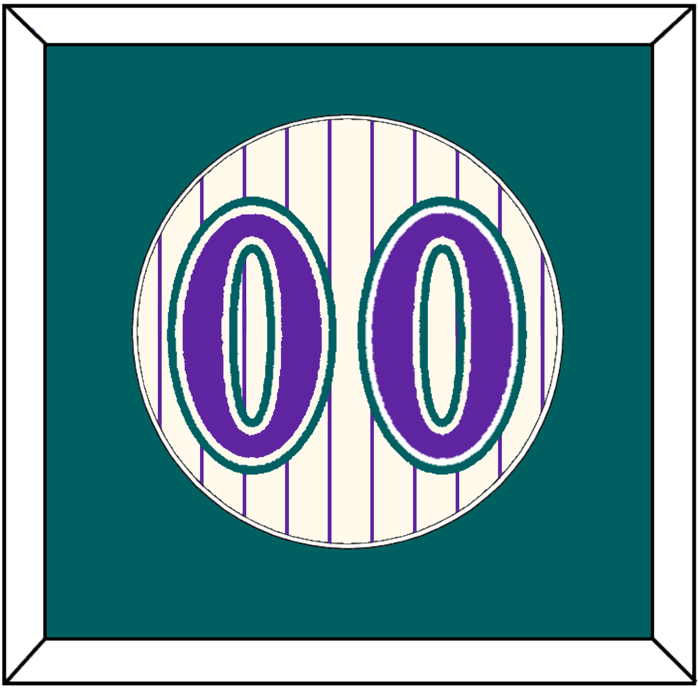 Arizona Number - Home Off-White Pinstripes (2001-2006) - Essential Tier 2