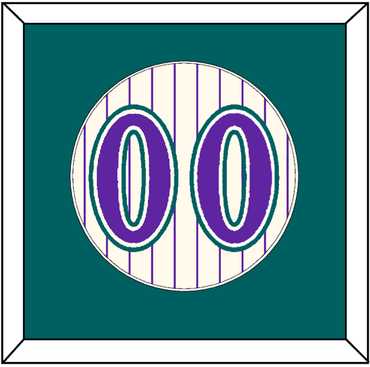 Arizona Number - Home Off-White Pinstripes (2001-2006) - Essential Tier 2